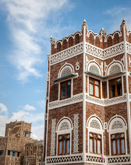 Ornate Tower House, Sana'a, Yemen