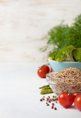 quinoa and vegetables