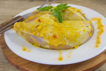 poulet mariné