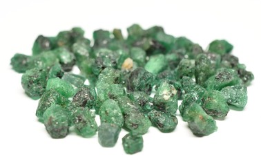 Emerald from Zambia natural rough gemstone