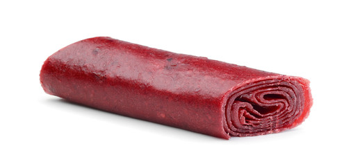 Cherry pastilles on a white