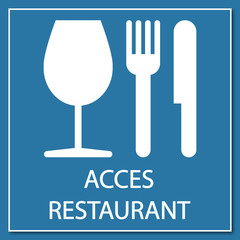 Fototapeta premium Logo restaurant.