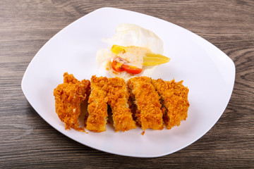 Crispy Pork with cheese