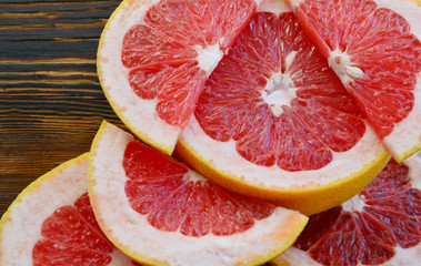 Grapefruit with full frame and closeup