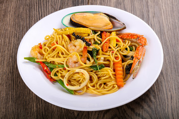 Seafood spaghetti