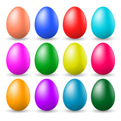 A set of painted Easter eggs