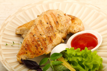 Roasted chicken breast