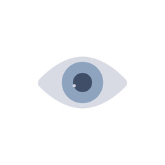 Eye. Medical icon. Isolated on white. Vector design