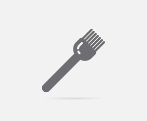Baker Brush Pastry Raster Element or Icon, Illustration Ready for Print or Plotter Cut or Using as Logotype with High Quality