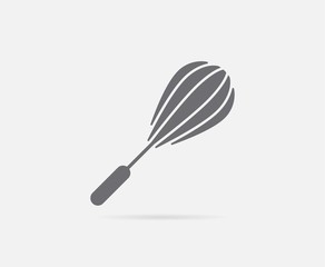 Hand Whisk Mixer Raster Element or Icon, Illustration Ready for Print or Plotter Cut or Using as Logotype with High Quality