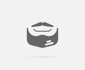 Facial Haircut Style Grease Raster Element or Icon, Illustration Ready for Print or Plotter Cut or Using as Logotype with High Quality