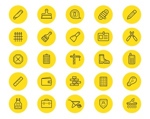 Set of Raster Construction Building Icons. Home and Repair. Can be used as Logo or Icon. Premium quality