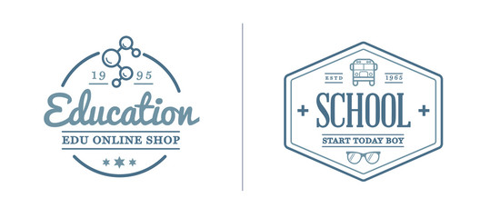 Set of Raster Education Icons Illustration can be used as Logo or Icon in premium quality