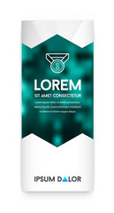 Visual identity with letter logo elements style Letterhead and geometric blur gradient mesh design style brochure cover template mockups for business with Fictitious name