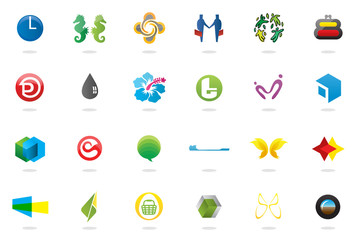 Icons Set - Isolated On White Background - Raster - Set of 24 Icons