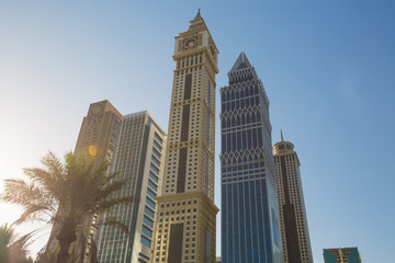 Fototapeta na wymiar High rise and modern buildings in Dubai, UAE.