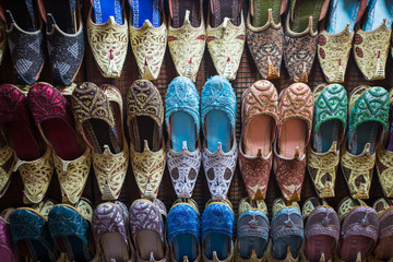 Colorful arabic shoes