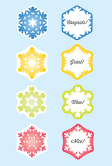 Raster Snowflake Gift Card or Present Card