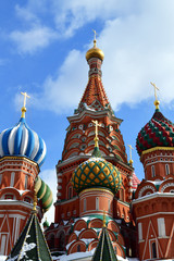 Fototapeta na wymiar Saint Basil Cathedral on Red Square in Moscow, Russia
