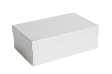 Blank white box container
