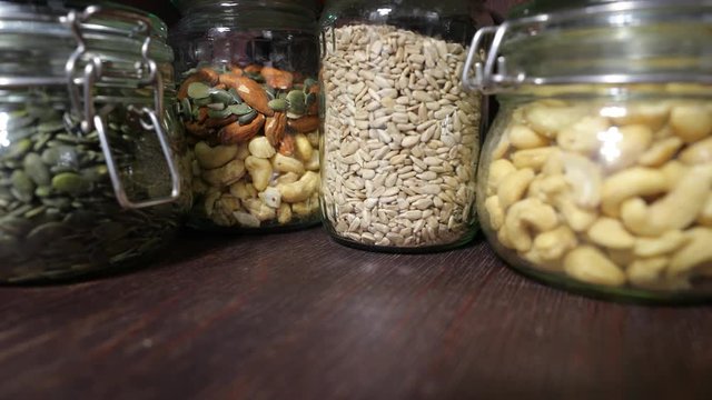 Mix of nuts and seeds