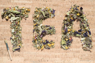 Dried medical herb tea