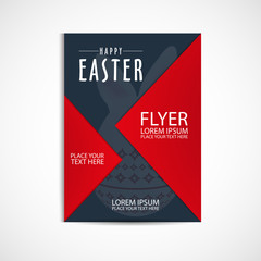 Happy Easter Day Flyer Template, Vector, Illustration, Eps File