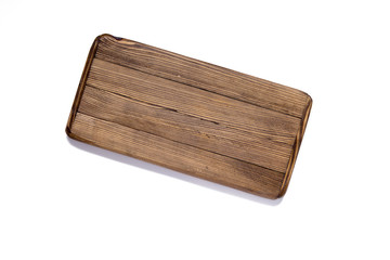board wooden kitchen cut isolated white background