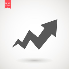 Arrow Icon in trendy flat style isolated on grey background. Arrow symbol for your web site design, logo, app, UI. Vector illustration, EPS10 .