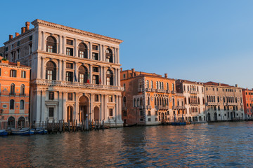 Naklejka premium Grand Canal, old buildings, Venice, Italy, Europe