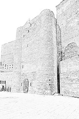 Maiden's Tower. Fortress of the Old Sity Baku. Historical core of Azerbaijan Baku.