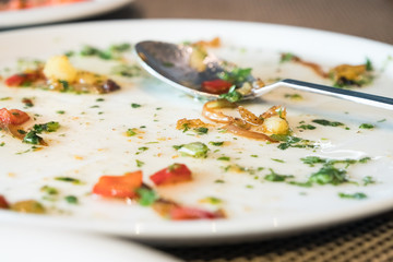 Photo for the rest of the food on the plate