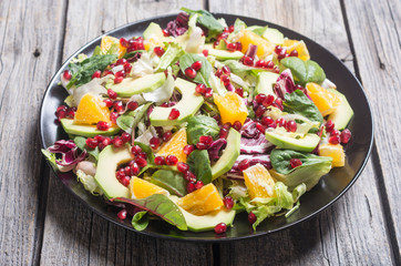 Salad with avocado