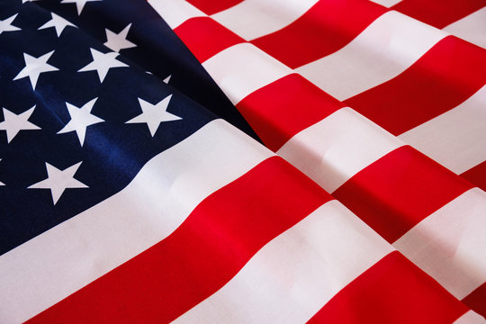 United States of America flag. Image of the american flag flying.