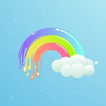 images Rainbow Slime Images https stock adobe com at images a nice rainbow with clouds against the sky with stars 196915688 start checkout 1 content id 196915688