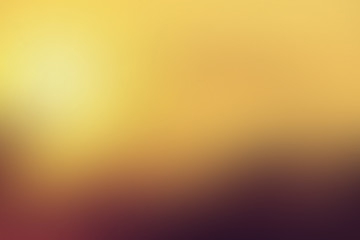Gradient abstract background sunset, dawn, sun, evening, reflection, rays, warmth, coziness, with copy space