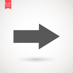 Arrow Icon in trendy flat style isolated on grey background. Arrow symbol for your web site design, logo, app, UI. Vector illustration, EPS10 .