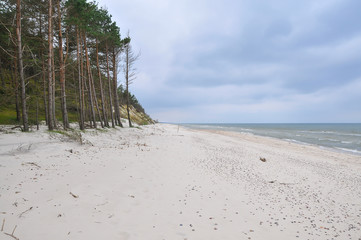 Imagem do mar báltico, no norte da europa, na Polónia