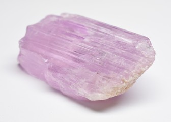 Kunzite natural rough gemstone crystal