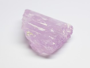 Kunzite natural rough gemstone crystal