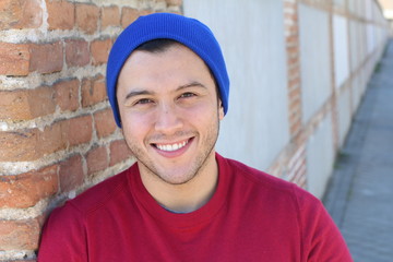 Fresh young male smiling isolated 