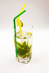 Fresh Caipirinha isolated white