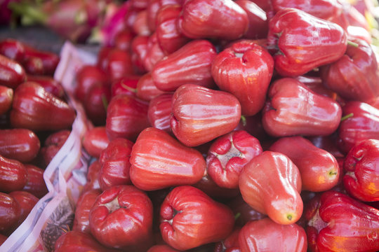 THAILAND ISAN PHIMAI MARKET CHOMPHOO FRUIT