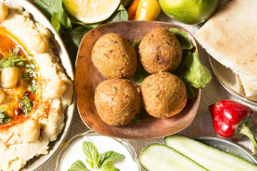 Hummus and falafel