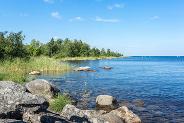 The shore of Lake Ladoga