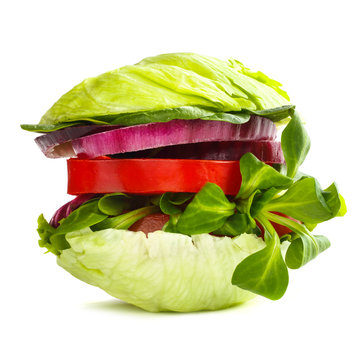 Vegetarian healthy burger concept