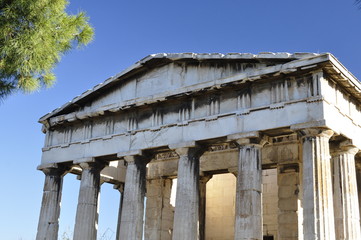Temple of Hephaestus in Ancient Agora of Athens, Greece