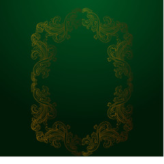 Vector baroque of vintage elements for design. 