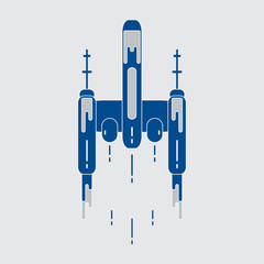 Spaceship. Space exploration, science, technology