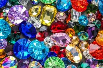  Various colorful precious stones for jewellery as background © Africa Studio